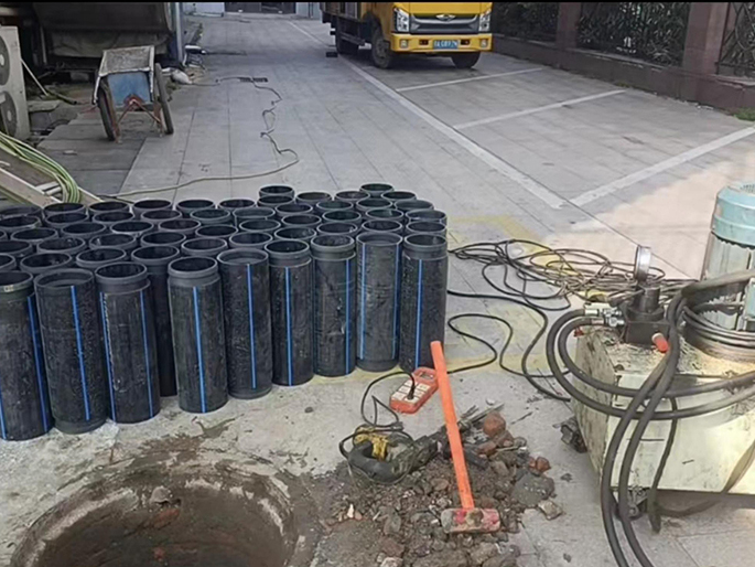 烟台PE置换管厂家 DN315置换管 非开挖管短管置换